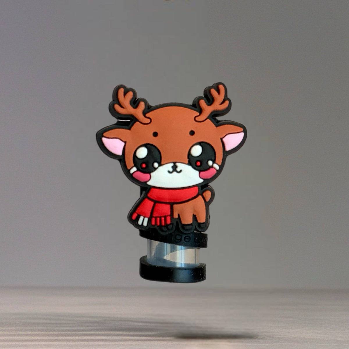 Cute Reindeer Straw Topper