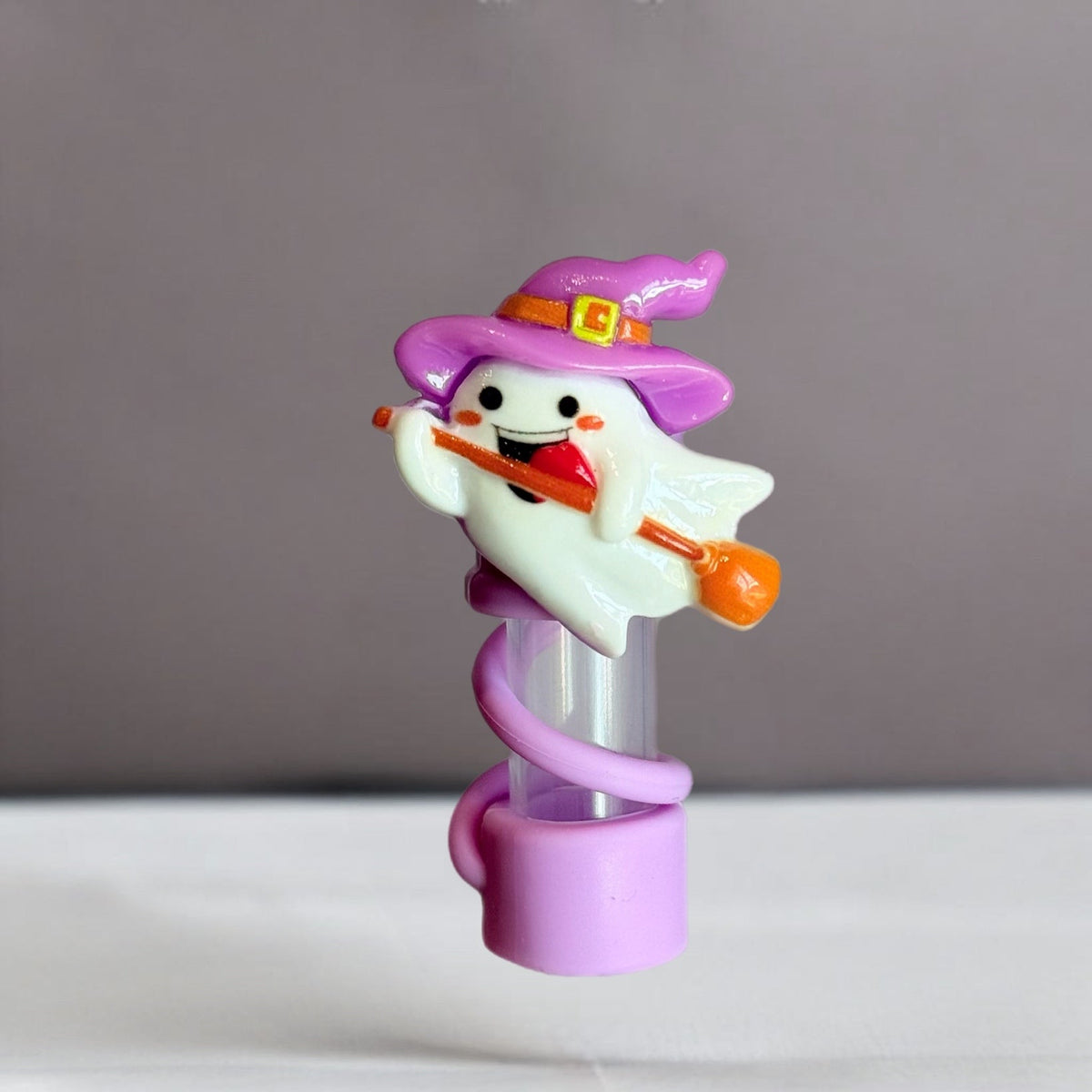 Ghost Straw Topper Purple
