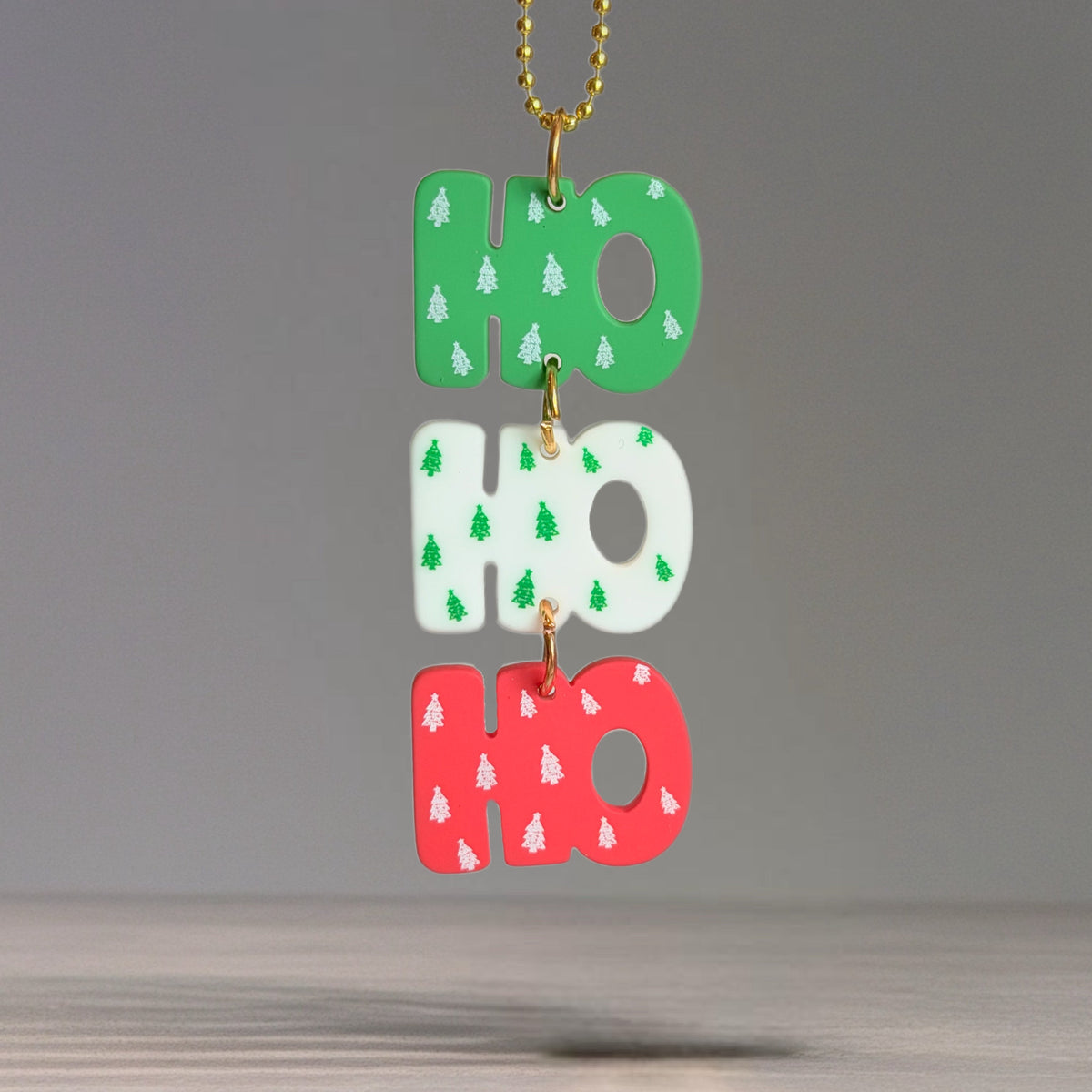 HO HO HO Charm - Tumbler Handle Charm