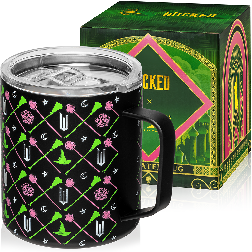 Wicked Black Stainless Steel Camp Mug - 12 oz